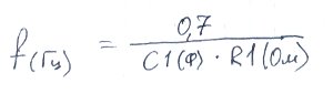 формула расчёта частоты генератора: f=0.7/(R1*C1)