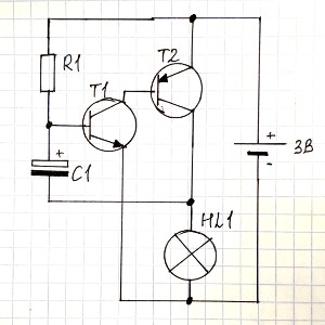 Схема простого генератора прямоугольных импульсов